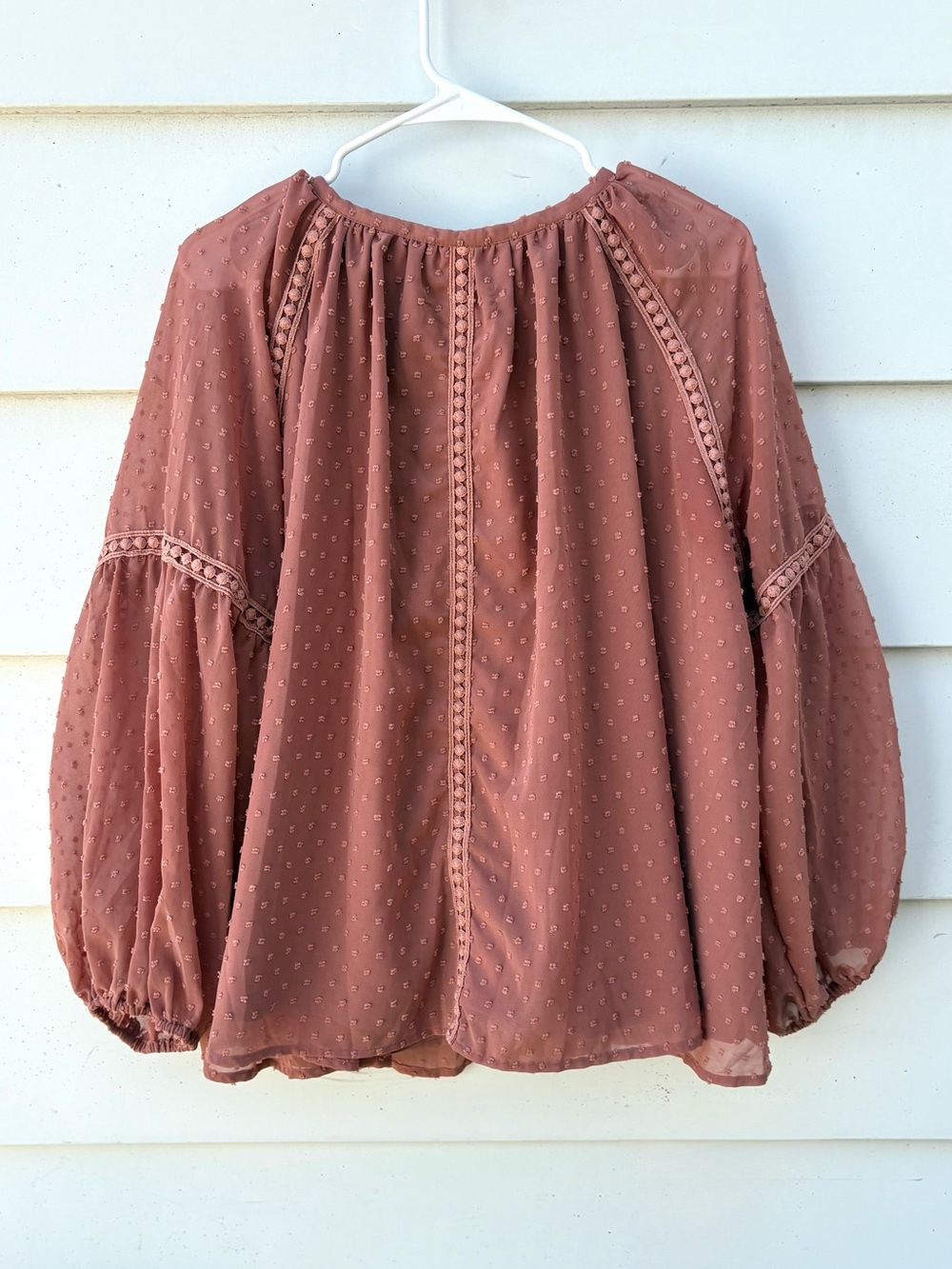 Lost in Lunar Pink Boho Blouse | L - Picture 5 of 6
